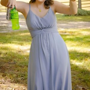 Azazie style bridesmaid dress.